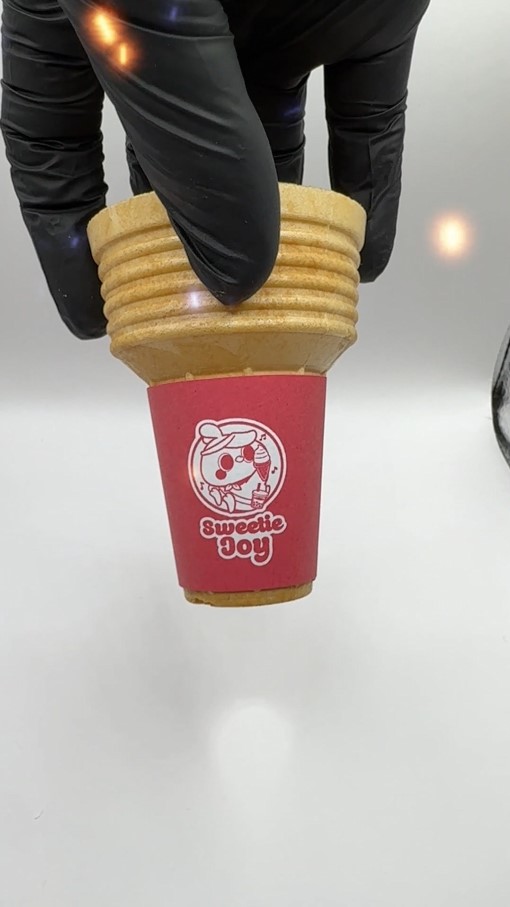 กรวยกระดาษโคนไอศกรีม แบบปลายตัด